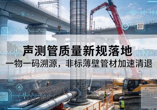 新会声测管质量新规落地，一物一码溯源，非标薄壁管材加速清退